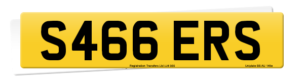 Registration number S466 ERS